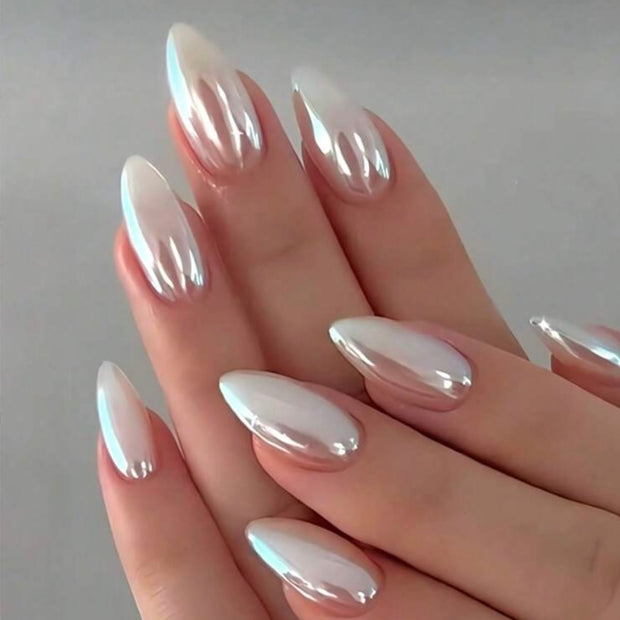 SILVER CHROME NAILS