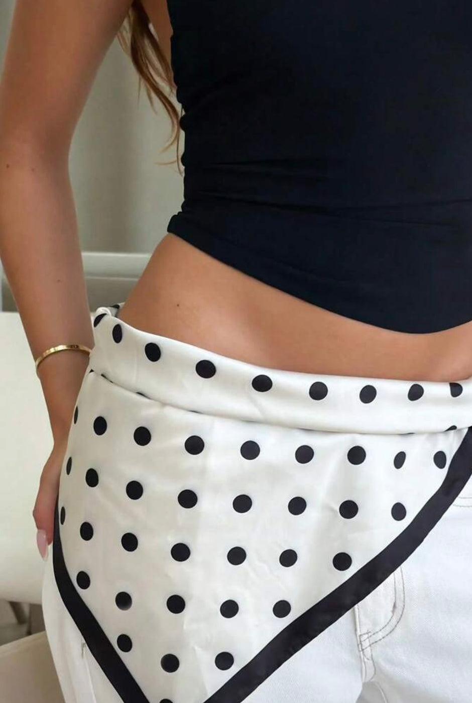 POLKA DOT SCARF