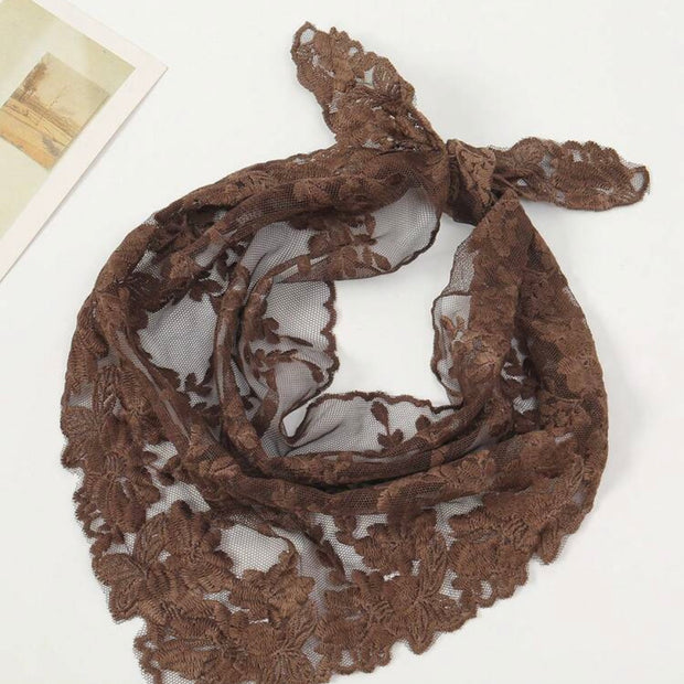 BROWN  LACE HEAD AND WAIST